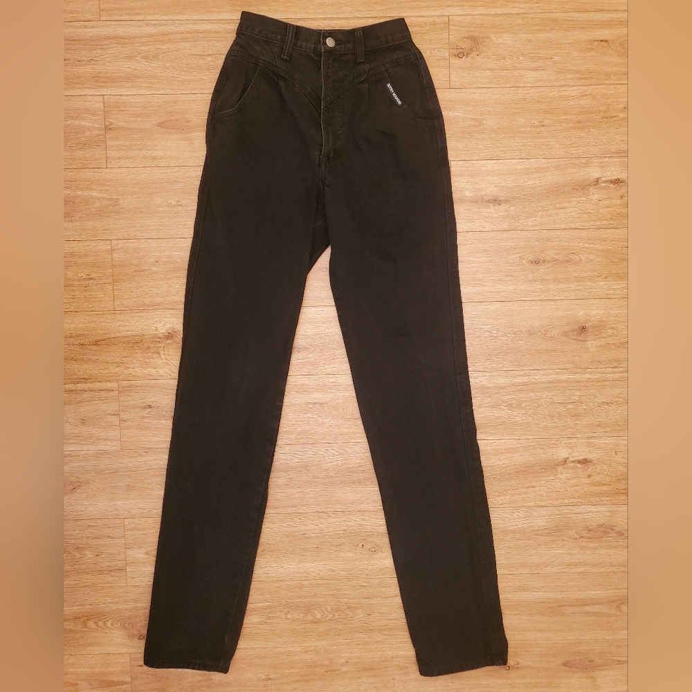 Vintage Rocky Mountain 90s Western Jeans. Black denim size  3/4 with 36" inseam